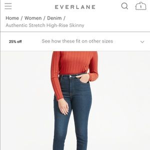 Everlane Authentic Stretch High-Rise Skinny